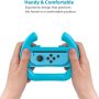 MoKo Steering Wheel Compatible with Switch/Switch OLED Model (2021), [2 Pack] Switch Steering Wheel Controller Handle Compatible with Switch Joy-con Mario Kart Game (Blue & Red) - Image 6