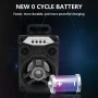 Ikohbadg Portable Bluetooth Speakers With Double Subwoofer Bass, Bluetooth 5.0 Wireless Speaker Support FM Radio, Small Stereo Sound System For Home, Party - Image 4