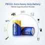 PKCELL 1.5V Size D Battery, 6Pcs Heavy Duty R20P UM-1 PC1300 Zinc-carbon Batteries for Lamp Lantern - Image 4