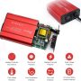 150W Car Power Inverter DC 12V to 110V AC Converter 4.2A Dual USB Ports Car Charger Adapter Red - Image 6