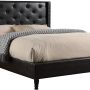 Home Life Premiere Classics Leather Dark Brown Tufted with Nails Leather 51" Tall Headboard Platform Bed with Slats Full - Complete Bed 5 Year Warranty Included 007, furBed00007_Leather_Brown_Full - Image 1