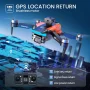 D99 GPS Drone with 8K UHD Camera, Foldable Quadcopter for Adults Beginners, Brushless Motor, VR Mode, 2 Batteries, Orange - Image 4