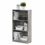 Furinno Basic 3 - Tier Bookcase Storage Shelves, French Oak Grey - Image 5