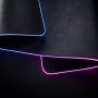ROCCAT Sense AIMO XXL Ultra-Wide PC Gaming Mousepad, RGB Illumination, High Precision, Non Slip Back, Extended Keyboard Desktop Mouse Pad with Stitched Edges, Smooth, Black - Image 2