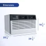 Friedrich - Uni-Fit Smart 12,000 BTU 550 Sq Ft In Wall Air Conditioner 230V with Remote - White - Image 2