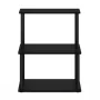 Furinno Turn-N-Tube 3-Tier Toolless Kitchen Storage Shelf, Americano/Black - Image 4