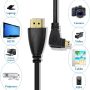 UCEC Micro HDMI to HDMI Cable - Left Angled Spring - Durable Coil for TVs, Monitors, and Gaming Consoles,6.5FT - Image 5