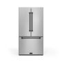 36 in. Wide Gordon Ramsay Series by Thor Kitchen 20.3 Cu. Ft. Counter Depth Refrigerator with Black Hardware - Stainless Steel - Image 1