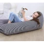 Lnkoo Bean Bag Chair, Solid Grey - Image 3