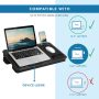 LapGear - Elevation Pro Lap Desk (Fits up to 15.6" Laptop) - Black Carbon - Image 4