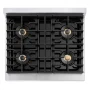 ZLINE - 30 in. Wide 4 Burner Autograph  Satin SteelParamount Built-In Gas Cooktop with DuoPro Burners and Bronze Accents - Stainless Steel - Image 2