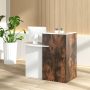 Reception Office Desk with Open Shelf and Lockable Drawer - Image 2