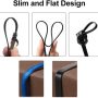 Cat7 Ethernet Cable 10 ft 5Pack (Black Wire,Colorful Plug),CAIVOV Cat-7 Flat Shielded Ethernet Patch Cable - Internet Cable for Modem, Router, LAN, Computer - Compatible with Cat5e, Cat6 Network - Image 5