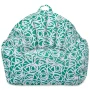 Posh Creations Malibu Bean Bag Chair Lounger, Kids, 2.8 ft, Canvas Roses Mint - Image 2