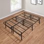 Mainstays Full 14" High Profile Foldable Steel Platform Bed Frame with Storage Space Under Frame, No Box Spring Required, Black - Image 4