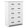 Tall Storage Dresser with 5 Pull-out Drawers for Bedroom Living Room - Image 3