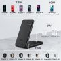 Foldable Wireless Charger, FYEZON 18W 3 in 1 Fast Wireless Charging Station for iPhone 13/12/11 Series/XR/X/Xs/8 Plus, Charging Dock/Stand for iWatch SE/AirPods 2/Pro(Black) - Image 2
