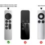 Compatible with Apple TV 4K Siri Remote Case 2021, Silky-Soft Anti-Slip Protective Silicone Cover for Siri Remote Control 2nd Generation [Lanyard Included], Red - Image 2