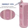 LTGEM Silicone Carrying Travel Case for JBL FLIP 5 Waterproof Portable Bluetooth Speaker with Extra Carabiner - Pink - Image 2