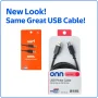 onn 6ft USB Printer Cable, USB to USB-B, 1 Piece Per Pack - Image 3