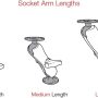 RAM MOUNTS Short Double Socket Arm for B Size 1" Ball Mount Components, Composite RAM Ball Connector Arm RAP-B-201U-A - Image 6
