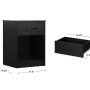 Mainstays Ardent Nightstand with 1 Drawer, White (2-Pack) - Image 3