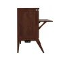 Northampton Walnut Solid Wood Frame Full Size Murphy Bed Desk with Mattress - Image 2