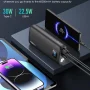Portable Charger ,40000mAh Power Bank PD 30W Quick Charging, Flashlight for Camping or Emergency Use,LED Power Percentage Display(Carbon Black) - Image 6