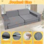 Kids Play Couch,Modular Couch for Toddler and Baby Playroom/Bedroom,Imaginative Convertible Play Couch for Boys Girls.Gift for Kids,Grey - Image 4