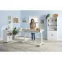 52 in. W x 24 in. D 2-Drawer Adjustable Height White Workbench Table with Solid Wood Top - Image 4