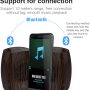 Retro Bluetooth Speaker,Mini Wireless Portable Outdoor Rechargeable Speakers,Walnut Vintage Small Bluetooth Radio,AUX Line,TF Card,HD Surround Sound & Rich Stereo Bass for Home - Image 2
