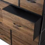 Mainstays 9 Drawer Fabric Dresser for Bedroom 40" Wide x 45" Tall, Brown - Image 6