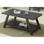 Athens 3-Piece Contemporary Wood Shelf Coffee Table Set - Image 4