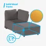 Mjkone Sectional Couch/Futon Sofa Bed, Variable Modular Oversized Couch, U/L Shaped Couch and Queen Sleeper Sofa, Convertible Sofa Set for Living Room, Furniture for Living Room,Brown - Image 3