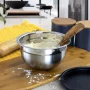 5-Piece Stainless Steel Silver Mixing Bowl Set with Lids - Image 6