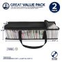 2 Pack CD Storage Bags Transparent Media Storage CD Holder Case with Handles - Image 5