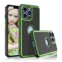iPhone 13 13 Mini 13 Pro Max Case, iPhone 13 Pro Cute Case, Tekcoo Shock Absorbing [Green] Rubber Silicone & Plastic Scratch Resistant Bumper Grip Cute Sturdy Hard Phone Cases Cover - Image 1