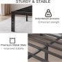 Full Size Bed Frame 18" Tall Heavy Duty Metal Platform Bed Frame,Sturdy Steel Frame,No Box Spring Needed,Noise-Free,Easy Assembly - Image 4