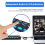 7 Port USB 2.0 / 3.0 Hub Splitter Adapter High Speed For PC Laptop Mac Desktop - Image 3