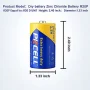 PKCELL 1.5V Size D Battery, 6Pcs Heavy Duty R20P UM-1 PC1300 Zinc-carbon Batteries for Lamp Lantern - Image 2