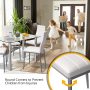 Dinner Table Set Tempered Glass Dining Table with 4 Pieces Chairs Dining Room Kitchen Furniture - Image 3