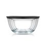 JoyFul 4 Piece Glass Black Mixing Bowls Set With Airtight Lids - Image 3