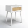 Solid Wood End Table with Storage - Image 2