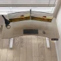 Daiah Ergonomic Curved Height Adjustable Standing Desk - Image 6