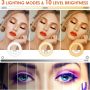 4" Ring Light Clip On, Video Conference Lighting, Laptop Light for Computer, Webcam Lighting, Zoom, Selfie, Remote Working, Distance Learning, YouTube, TikTok - Image 1