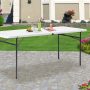 Mainstays 6 Foot Bi-Fold Plastic Folding Table, White - Image 6