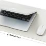 Cork Desk Mat - Small Dual-Sided Desk Pad for Office and Home - Desk Organization and Accessories - Ideal for Large Mouse Pad and Small Desk Mats on Top of Desks(White,23.6"x 13.8") - Image 2