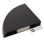 White 12 in. L x 12 in. W x 1.75 in. H Profile Espresso Corner Shelf - Image 3