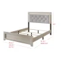 Alandis Upholstered Standard Bed with Headboard Lighting - Image 4