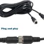67FT Backup Camera Wire,Car Video Systems,Shock Extension,4Pin Aviation Video Extension Cable CCTV Rear View Camera(67FT/20m) - Image 4